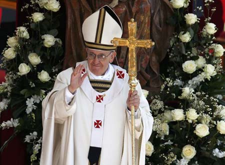 Giáo hoàng Francis để lại nhiều ấn tượng tốt đẹp trọng ngày nhậm chức.